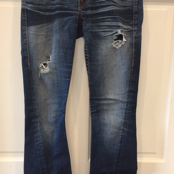 True Religion Joey Flare Jeans Size 27 - Picture 3 of 13